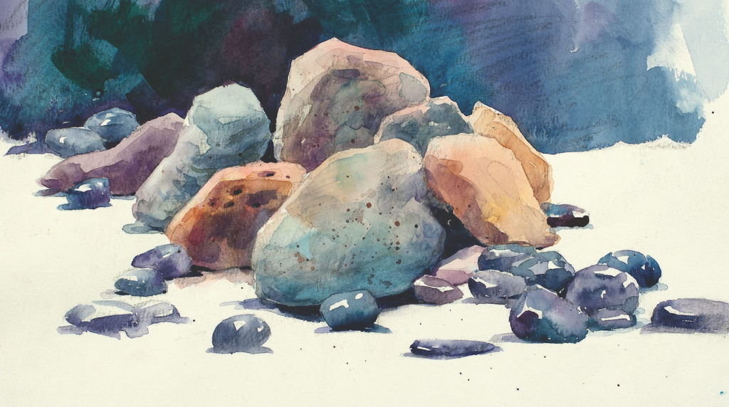 How to Paint Rocks in Watercolor | Watercolor Artist and Artists Network